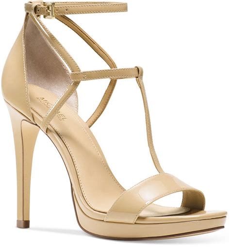 michael kors simone dress sandals gold|Michael Kors open toe sandals.